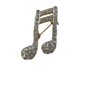 VINTAGE Rowan Brooch Music Note OS